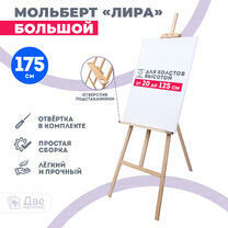 Без бренда «Мольберт Две картинки лира с полочкой, 175 см» в Нижнем Тагиле