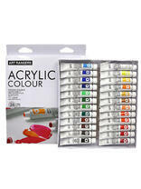 Без бренда «Коробка 24 шт.: Акриловые краски «Две картинки» 24 шт. по 12 мл, проф. пигмент» в Нижнем Тагиле