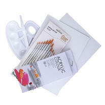 Без бренда «Набор подарочный «Две картинки»: краски акрил 12x12 мл, 2 холста 22x30 на мдф, 10 кистей, мастихин, палитра. Уценка (без упаковки)» в Нижнем Тагиле в интернет-магазине  Без бренда «Набор подарочный «Две картинки»: краски акрил 12x12 мл, 2 холста 22x30 на мдф, 10 кистей, мастихин, палитра. Уценка (без упаковки)» в Нижнем Тагиле