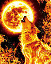 Без бренда «Огненный волк воет на луну (20шт)» в Нижнем Тагиле