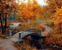 Без бренда «Коробка 20 шт: Осенний парк с мостом» в Нижнем Тагиле