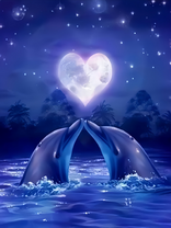 Без бренда «Дельфины под луной вида сердца (20шт)» в Нижнем Тагиле