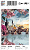 Картина по номерам 40x50 Вид на средневековый мост в Праге