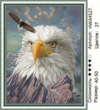 Алмазная мозаика 40x50 Большой орел над горой