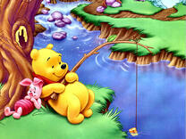 Винни и Пятачок на рыбалке