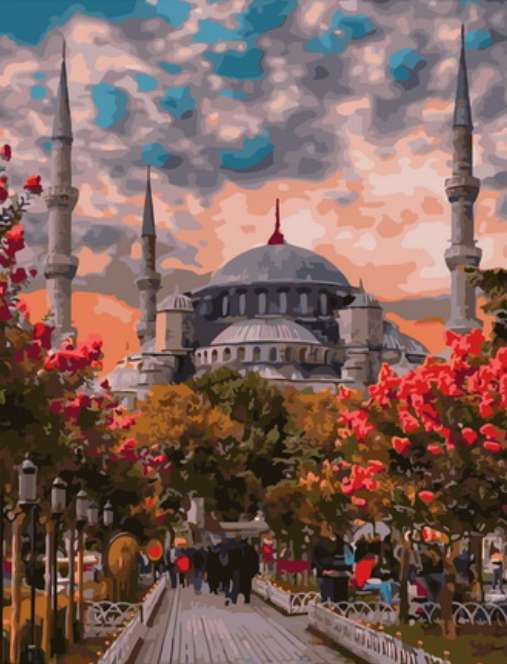 Картина по номерам 40x50 Мечеть в Стамбуле