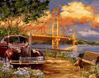 Без бренда «Американский автомобиль на фоне моста через залив» в Нижнем Тагиле в интернет-магазине Без бренда «Американский автомобиль на фоне моста через залив» в Нижнем Тагиле