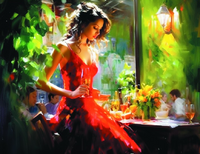 Без бренда «Милая девушка с бокалом шампанского» в Нижнем Тагиле в интернет-магазине  Без бренда «Милая девушка с бокалом шампанского» в Нижнем Тагиле