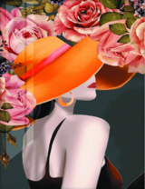 Без бренда «Дама в яркой шляпе и розы» в Нижнем Тагиле в интернет-магазине  Без бренда «Дама в яркой шляпе и розы» в Нижнем Тагиле