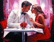 Без бренда «Пара на свидании в ресторане» в Нижнем Тагиле в интернет-магазине  Без бренда «Пара на свидании в ресторане» в Нижнем Тагиле