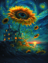 Без бренда «Фэнтези сюжет с подсолнухом» в Нижнем Тагиле в интернет-магазине  Без бренда «Фэнтези сюжет с подсолнухом» в Нижнем Тагиле