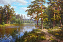 Без бренда «Хвойный лес и река» в Нижнем Тагиле в интернет-магазине  Без бренда «Хвойный лес и река» в Нижнем Тагиле