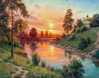 Без бренда «Вид на реку на закате» в Нижнем Тагиле в интернет-магазине  Без бренда «Вид на реку на закате» в Нижнем Тагиле