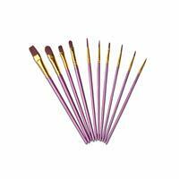 Без бренда «Кисти для рисования набор (10 шт) сиреневые» в Нижнем Тагиле