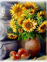 Без бренда «Кувшин с подсолнухами и корзинка с яблоками» в Нижнем Тагиле