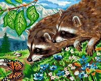 Без бренда «Еноты и бабочка на цветочной поляне» в Нижнем Тагиле